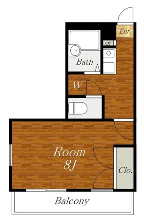 レオパレスメイプルの物件間取画像